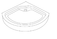 PLATO DUCHA ALASKA 1/4 C 95x95 C/VAPOR